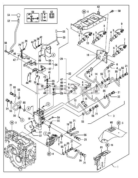 yanmar mini hydraulic pump parts